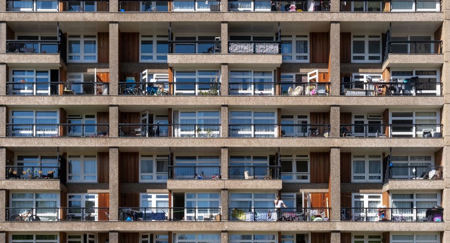 An Architectual Image of Social Housing Balconies