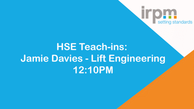 HSE Teach-ins: Jamie Davies - Lift Engineering