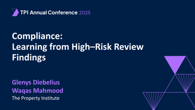 TPI Annual Conference 2025: Compliance Breakout Session